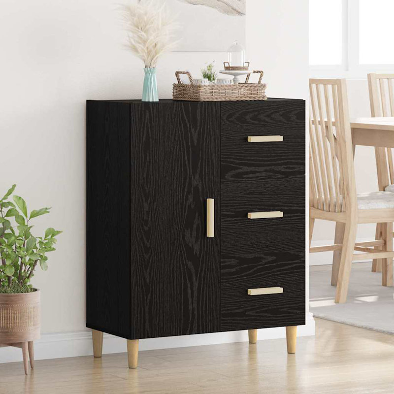 Accent Cabinet, Black Oak