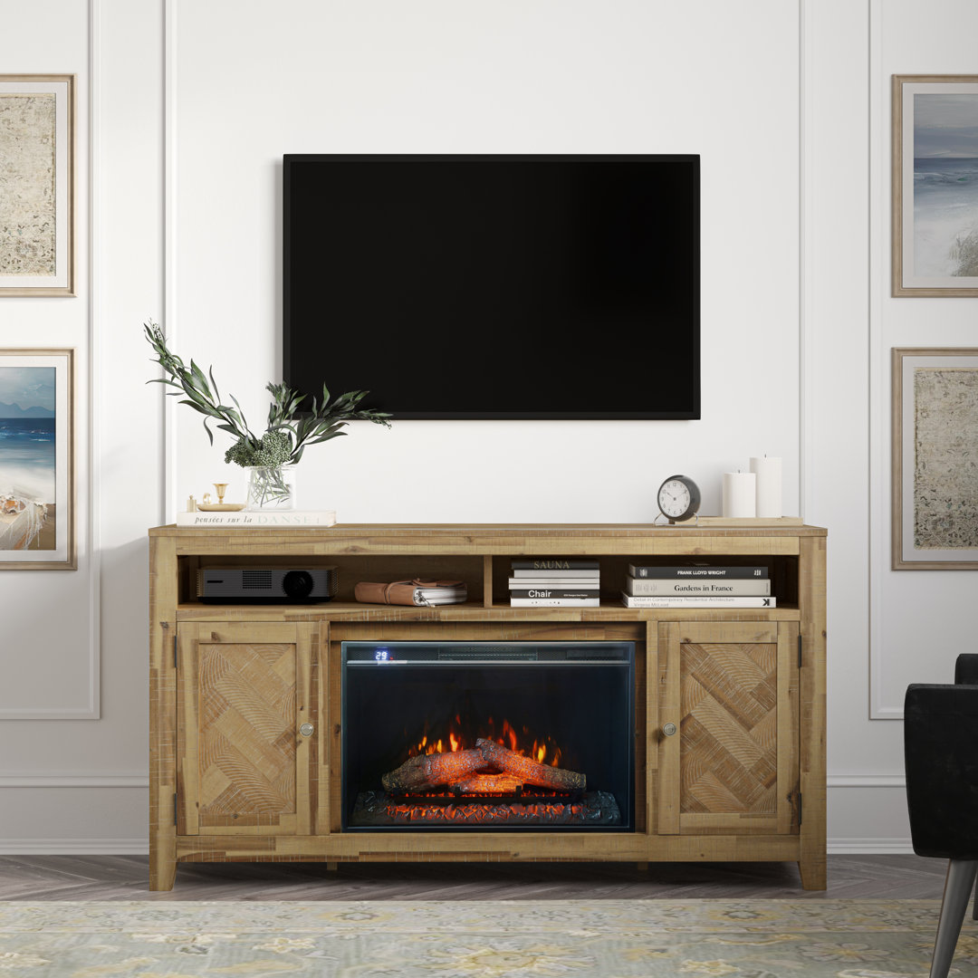 Montreal TV Stand for TVs up to 70" with Fireplace Included Laurel Foundry Modern Farmhouse® 