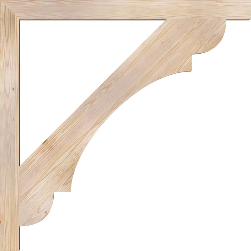 Olympic Block Bracket, 46"H  x 46"D, 3 1/2"W Douglas Fir (Smooth)