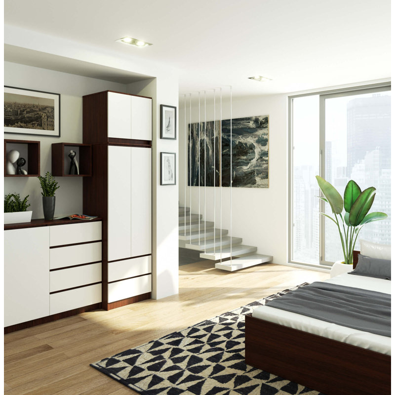Sobeida 2 Door Manufactured Wood Wardrobe
