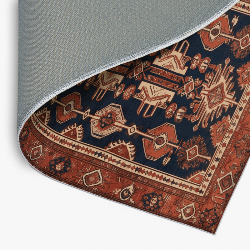 Tapis d'intérieur et d'extérieur brun Persian, Rectangulaire 2 pi x 3 pi