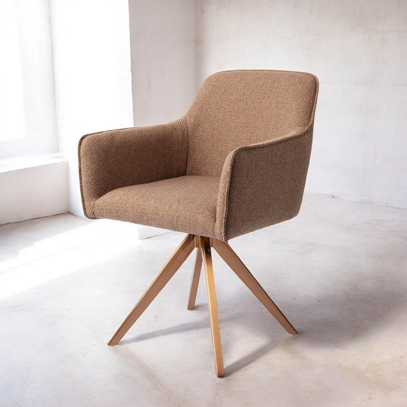 Ossafa French Toast Dining Chair, Cream, Rose