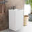 35'' Tall Stone Resin Rectangular Pedestal Bathroom Sink with Overflow