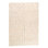 Tapis géométrique beige / blanc en coton / laine à motif géométrique fait à la main 6 pi x 9 pi