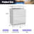Jacob 15" W Nightstand With LED Lights, Night Stand With 2 Storage Drawers-430630528