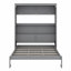 Lit escamotable robuste avec tablettes de rangement-2020025650