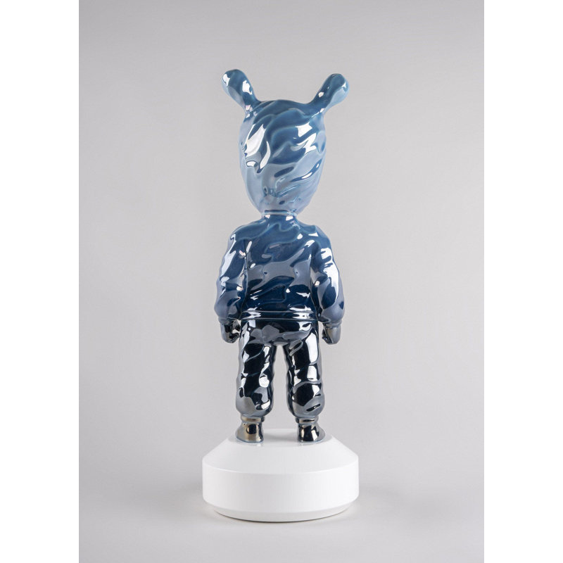 The Guest By Supakitch - Big, 20.47" H x 7.48" W x 7.48" D, Blue/Black