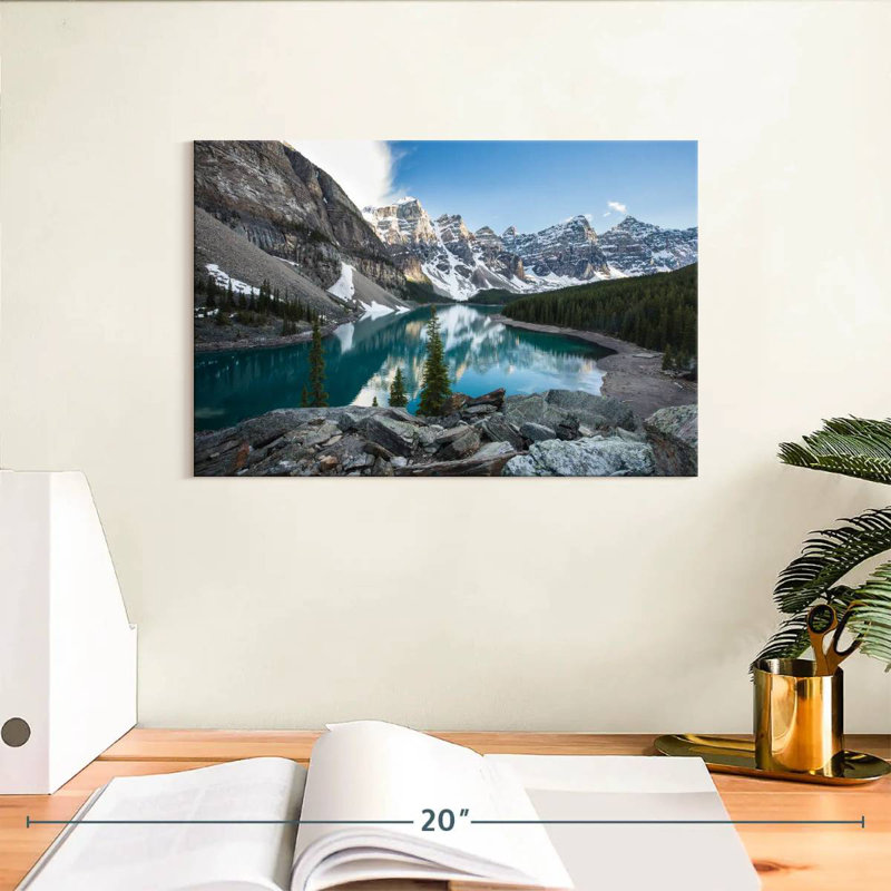 Lac Moraine bleu Alvord Glacial, H 8 po x l 12 po