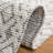 Vermont Hand Woven Wool/Cotton Geometric Rug in Ivory/Gray-1164009832
