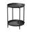 Outdoor Side Table, 2-Tier End Table Round Accent Table-115186431