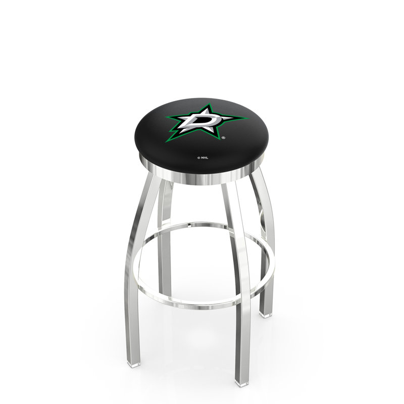 NHL Swivel Extra Tall Stool, Dallas Stars, Chrome, "Counter Stool (25" Seat Height)"