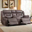Causeuse inclinable manuelle à coussins multiples avec console Chelliah Fordwich-900347181