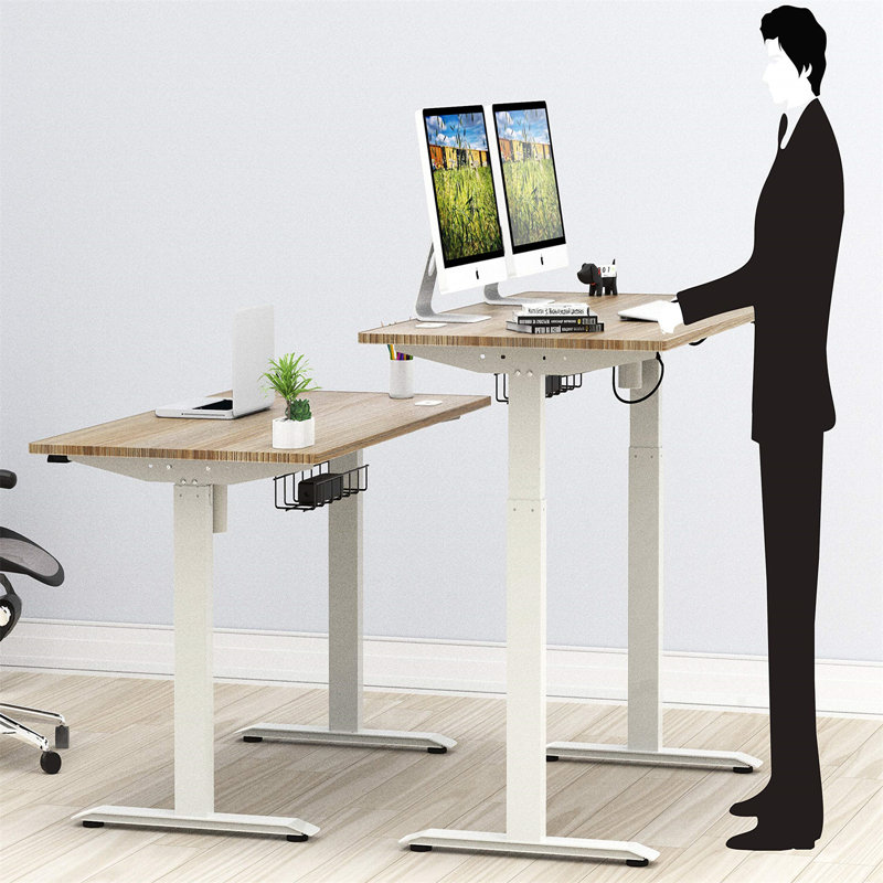 Bureau Marutani, L 47,24 po x P 24,02 po, Argent, Gris