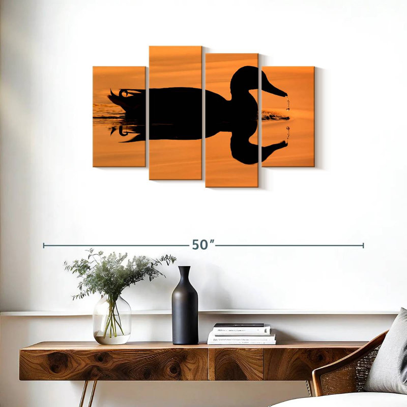 Silhouette de canard colvert Brampt, H 22 po x l 36 po