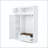 3-in-1 Hall Tree with Overhead Cabinet, 3 Adjustable Shelves, and 2 Drawers-115263112