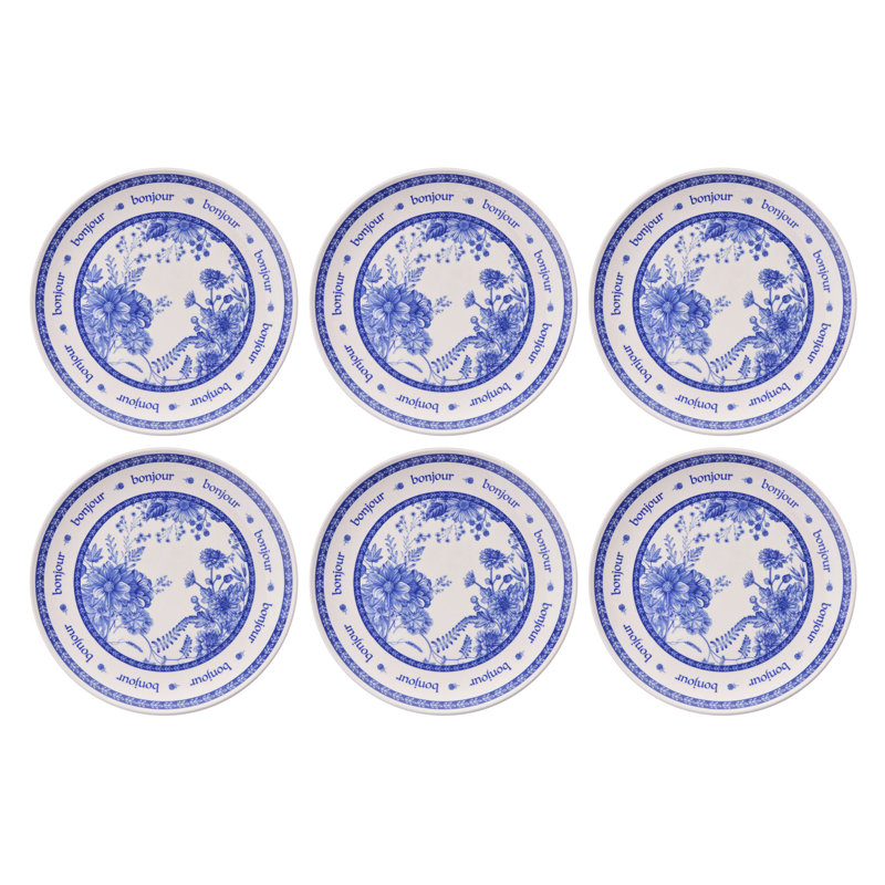 Ensemble d'assiettes à dessert (6 pièces)