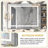 48X36inch LED Bathroom Mirror,3000-6000K Gradient Front And Backlit LED Mirror For Bathroom,3Colors Dimmable,IP54 Enhanced Anti-Fog,Hanging Plates Wall Mount Lighted Mirror(Only Mirrors, Not Cabinets)