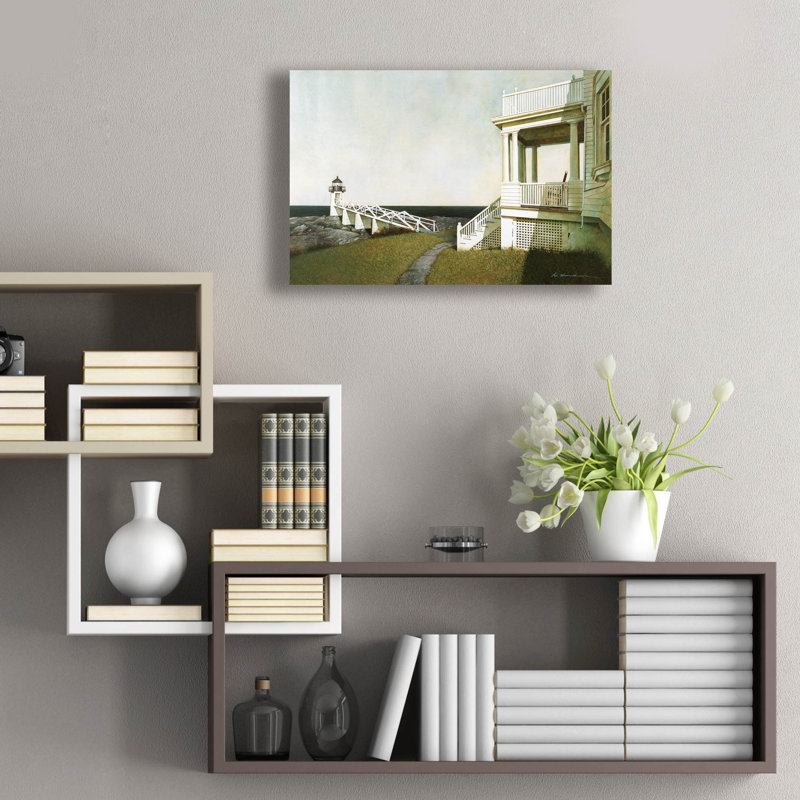 "Phare de Marshall Point" par Zhen-Huan Lu, H 16 po x l 24 po x P 0,2 po