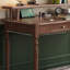Bureau en bois massif de style américain avec une tablette et des tiroirs-1474782002-1474782014