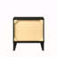 Mobilier de chambre à coucher contemporain à 2 tiroirs avec finition noire brillante et 1 tiroir