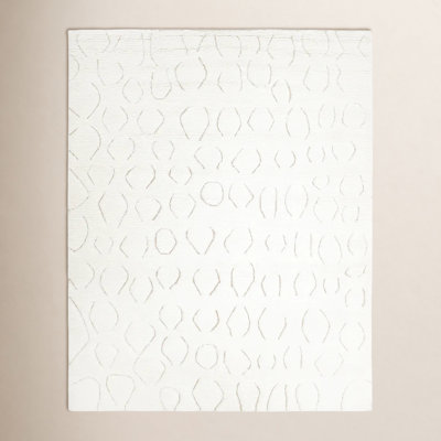 Mea Handmade Ivory/Black Rug