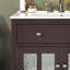 Meuble-lavabo de 30 po avec lavabo en céramique, tablette réglable et plateau basculant-7765652