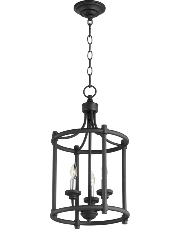 Luminaire tambour suspendu 3 lumières lanterne Stephany