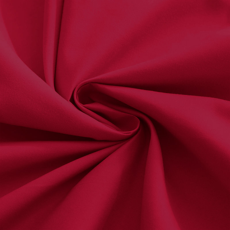 4-Piece Microfiber Duvet Cover Set – Pillowcases & Fitted Sheet, Burgundy, King Duvet Cover  + 3 Additional Pieces
