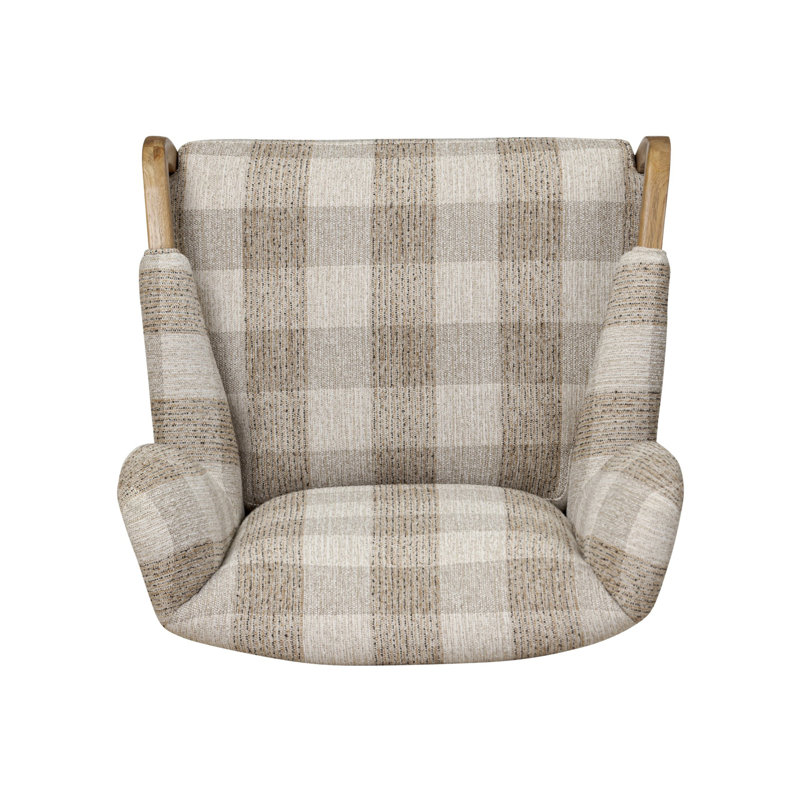 Sedoni Wingback Chair, Light Brown Polypropylene/Olefin
