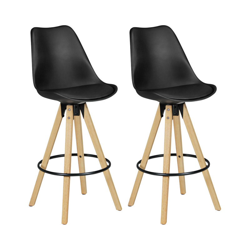 Hobbs Upholstered Counter Stool with Metal Frame