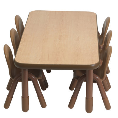 BASELINE Toddler Rectangular Table & Chair Set