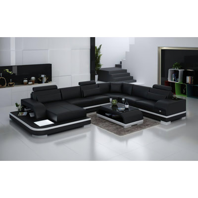 Ariyani Upholstered U-Shaped Sectional