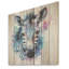 Imprimé zébré bleu et rose - animal zèbre sur bois-1926597143