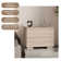 Leonardo - Modern and linear nightstand assembled