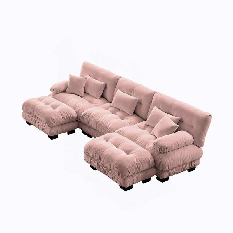 Luxueux canapé modulaire surdimensionné pour le salon, rehaussant le confort et le style