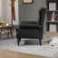 Chaise avec accoudoirs et structure en bois-607832693