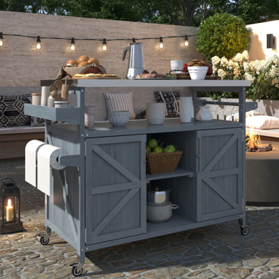 Outdoor Kitchen Island(No Include Stool)