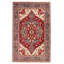 Tapis rouge foncé 6 pi 1 po x 9 pi One-of-a-Kind Friedens