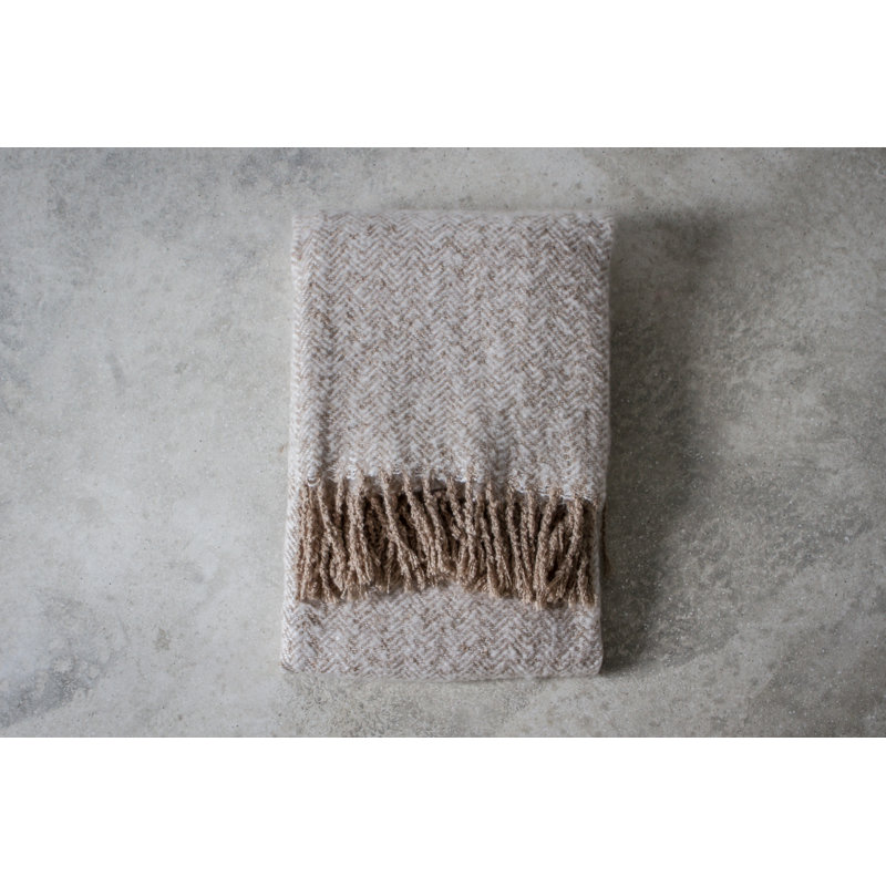 Ehrenfeld Plain Throw Blanket, Taupe