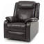 Fauteuil inclinable contemporain brun foncé-331782434