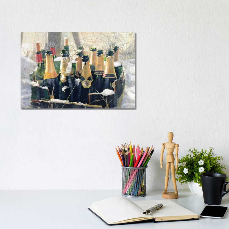 Boxing Day Empties by Lincoln Seligman - Wrapped Canvas Painting, 20.32 cm H x 30.48 cm W