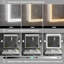 36 po X P 36 po Pharmacie rectangulaire en H en aluminium avec miroir, intensité variable, lumière fluide-302611348-302611435