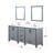 Ziva 72 in W x 22 in D Double Bath Vanity, White Top and 30 in Mirrors-1298765940-1208116289
