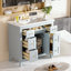 Ensemble de meuble-lavabo Bathroon avec lavabo en résine, 6 tiroirs et 2 armoires-993861020