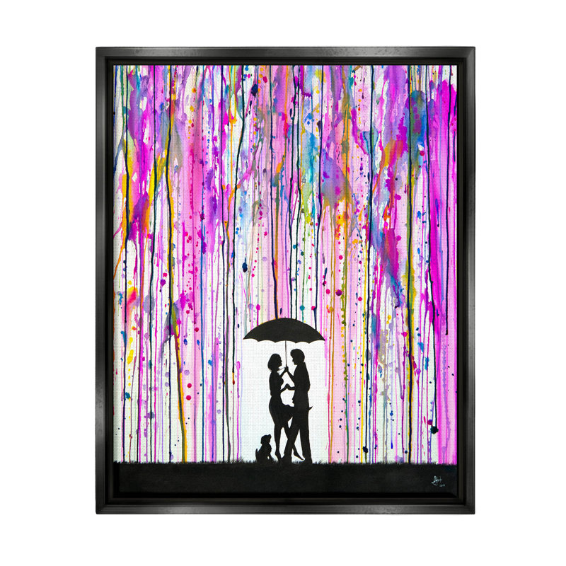 Silhouette de famille audacieuse et audacieuse, giclée par Marc Allante, H 31 po x l 25 po x P 1,7 po