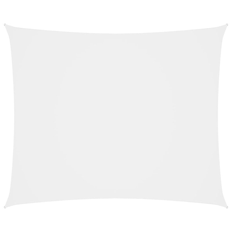 Aadhiran 4m x 6m Rectangular Shade Sail, White, 600cm x 400cm