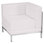 Chaise de coin modulaire droite avec siège capitonné Hercules LeatherSoft