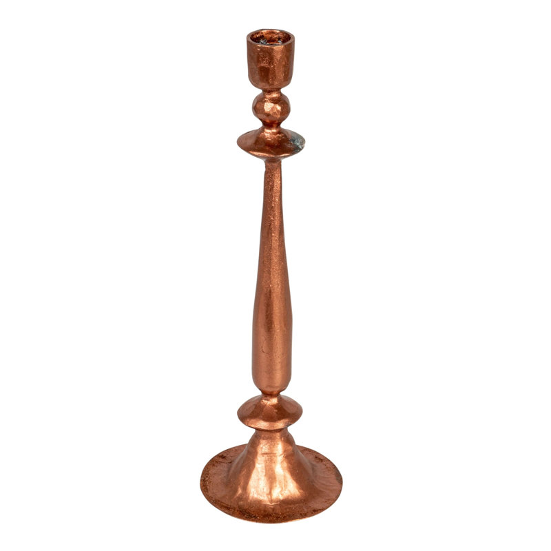 Round Hand-Forged Cast Metal Taper Holder