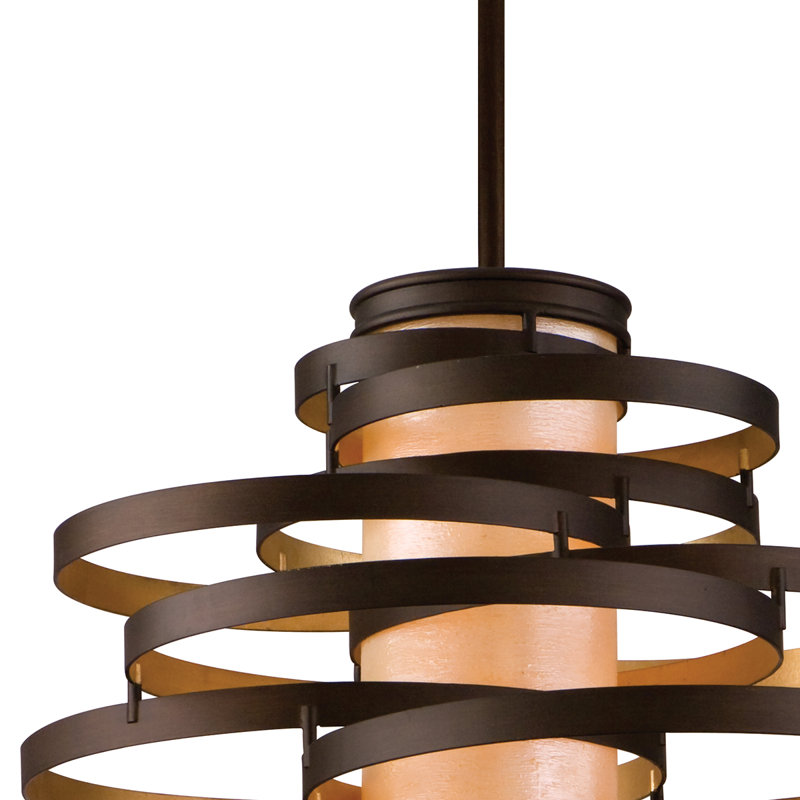 Vertigo Unique Geometric Chandelier, 32.75" H x 30" W x 26.5" D