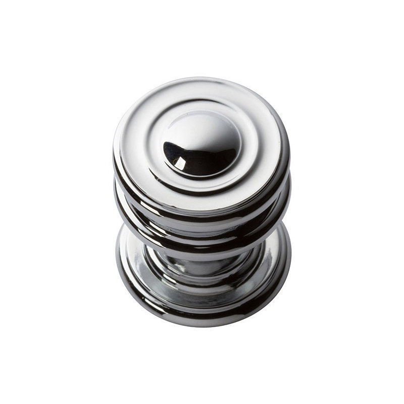 Campaign 1 1/4" Diameter Round Knob, Polished Chrome